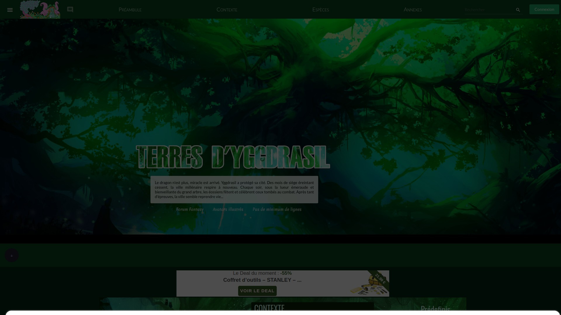 Illustration Terres d'Yggdrasil